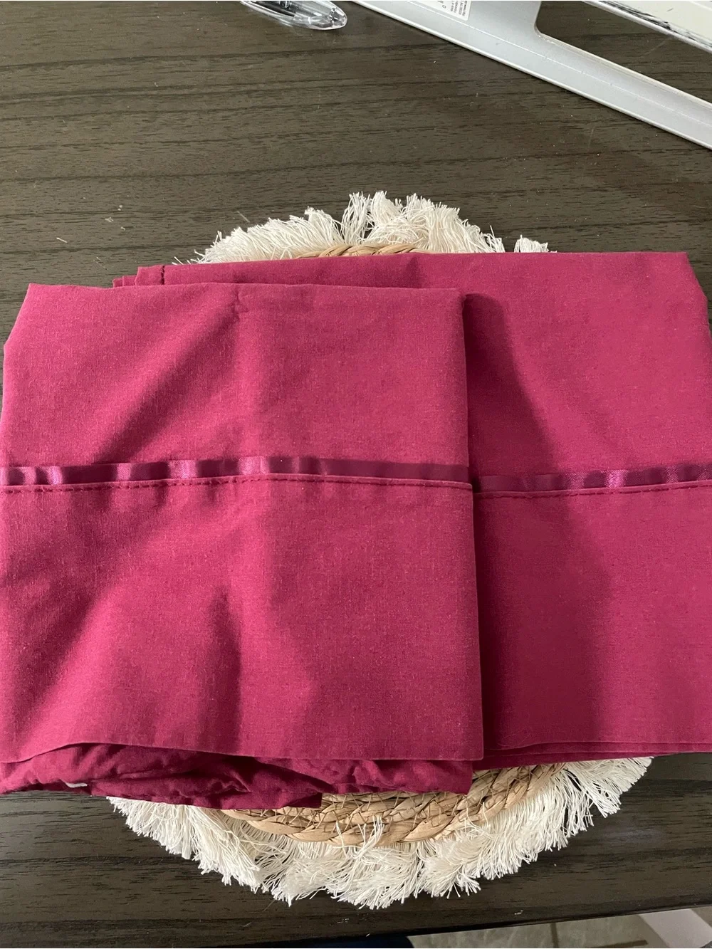 Vintage Deep Raspberry Pink Bedding Sheets